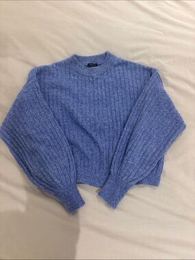 Dynamite Ribbed Crewneck Sweater - Women